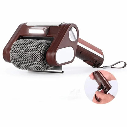 Rechargeable Electric Grill Cleaner Stainless Steel Detachable Roller Grill Cleaner Brush with LED Light Barbecue Cleaner Tools